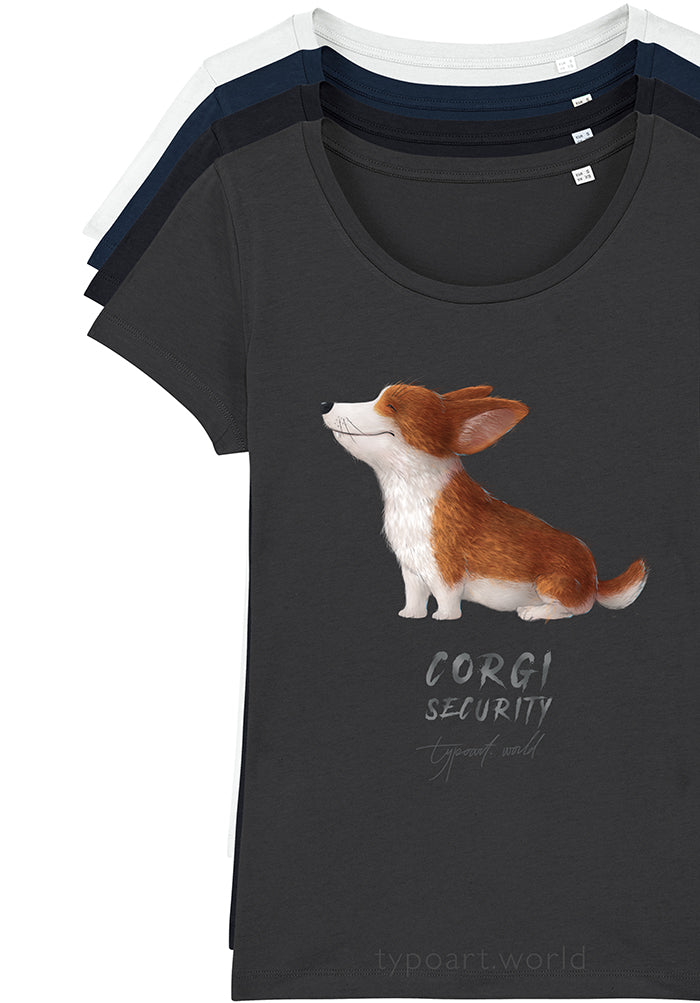 corgi security tshirts TYPOART