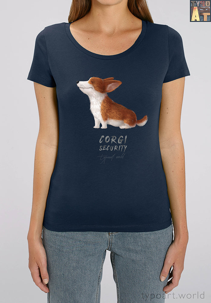 corgi security tshirts TYPOART