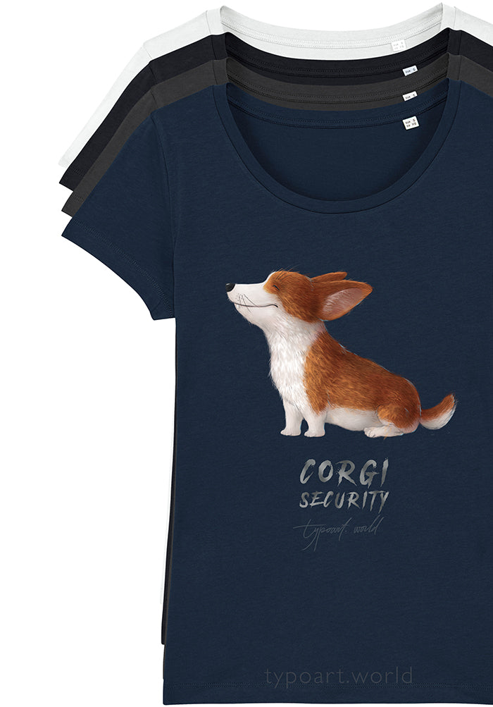 corgi security tshirts TYPOART