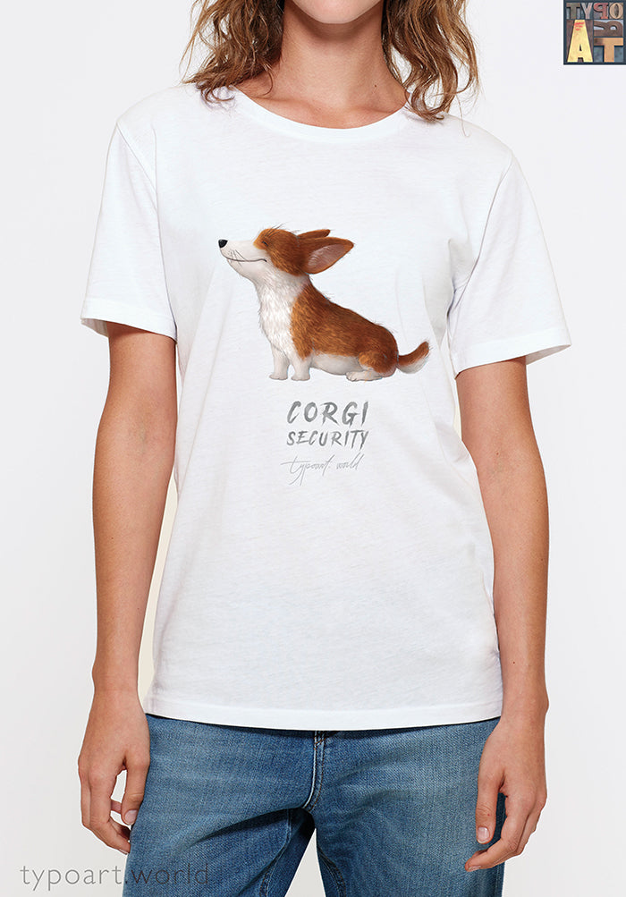 corgi security tshirts TYPOART