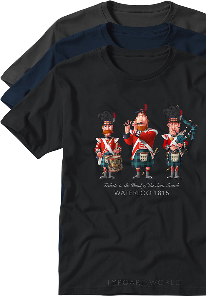 Band Scots Guards T-shirts TYPOART drawing