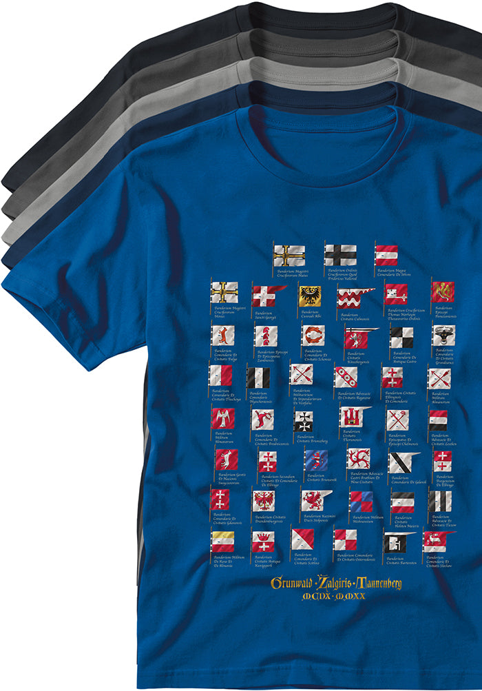 Battle Tannenberg Grunwald Žalgiris banners T-shirts TYPOART souvenirs