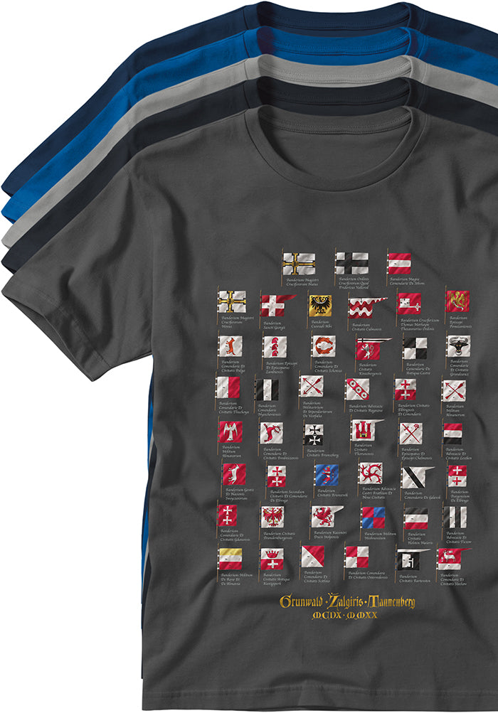 Battle Tannenberg Grunwald Žalgiris banners T-shirts TYPOART souvenirs