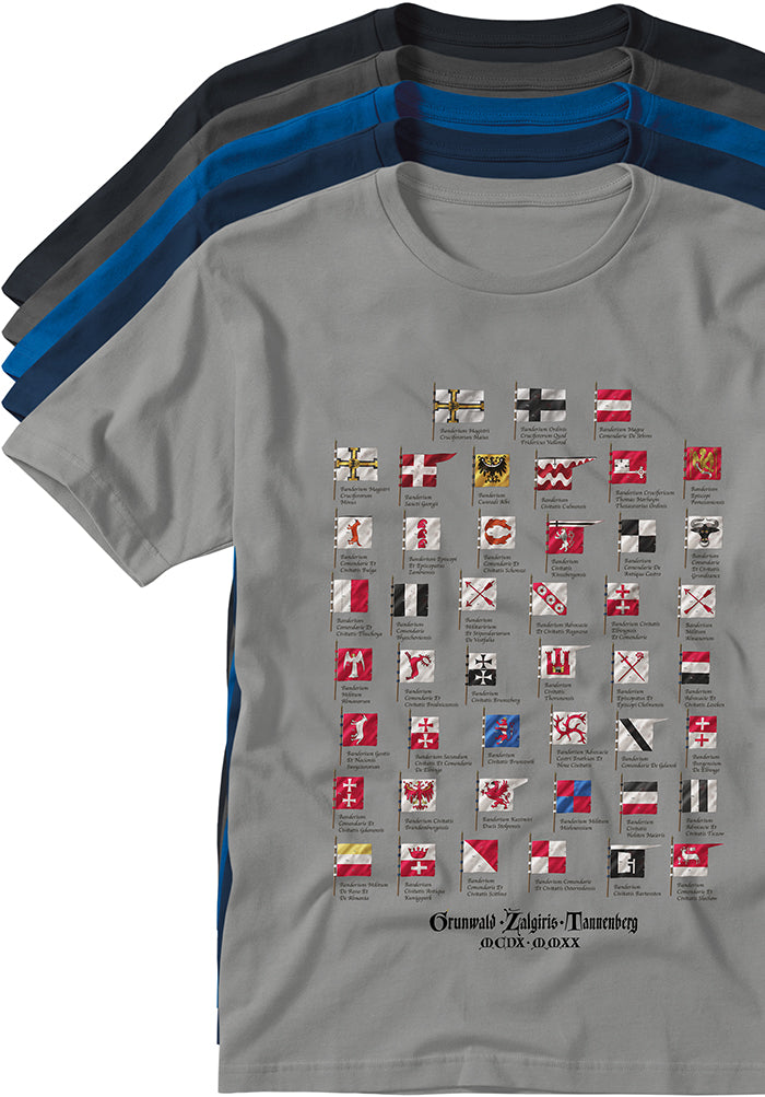 Battle Tannenberg Grunwald Žalgiris banners T-shirts TYPOART souvenirs