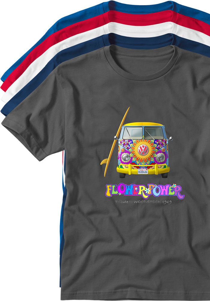 hippie bus T-shirts TYPOART