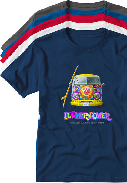 hippie bus T-shirts TYPOART