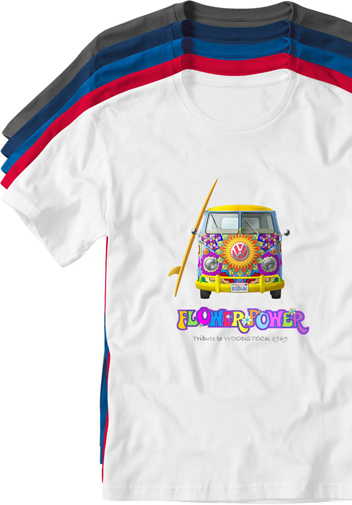 hippie bus T-shirts TYPOART