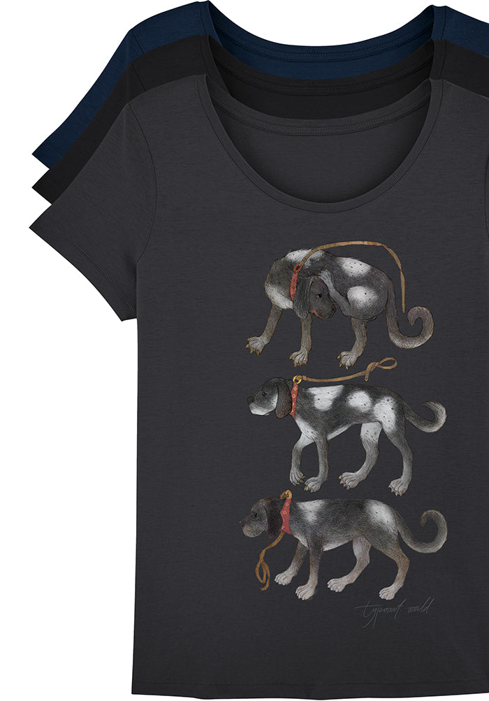 3 dogs medieval ages T-shirts TYPOART