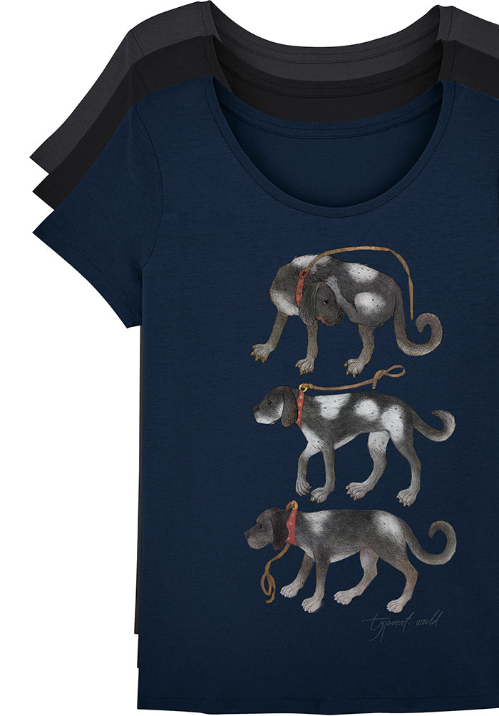 3 dogs medieval ages T-shirts TYPOART