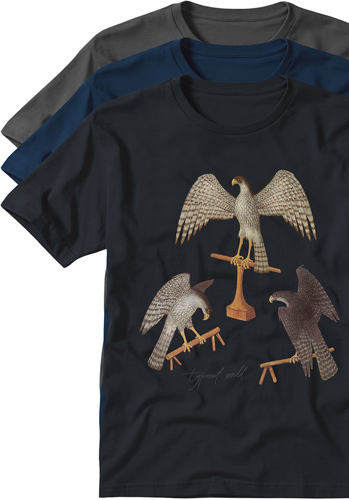 3 falcons medieval times T-shirts TYPOART souvenir