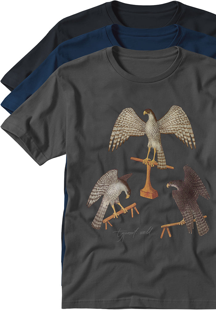 3 falcons medieval times T-shirts TYPOART souvenir