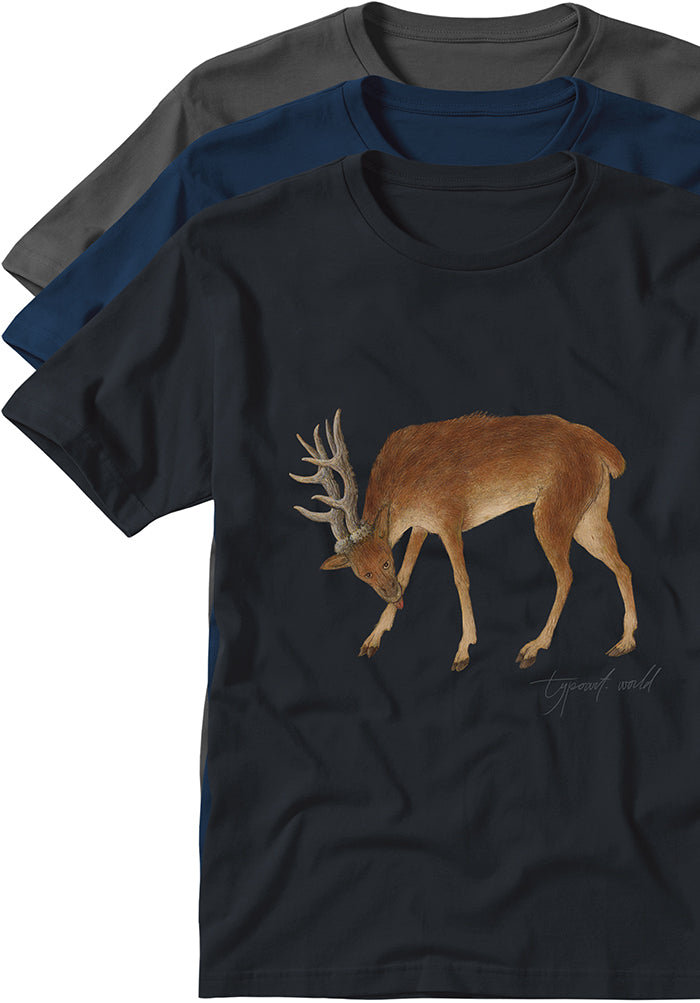 deer medieval T-shirts TYPOART