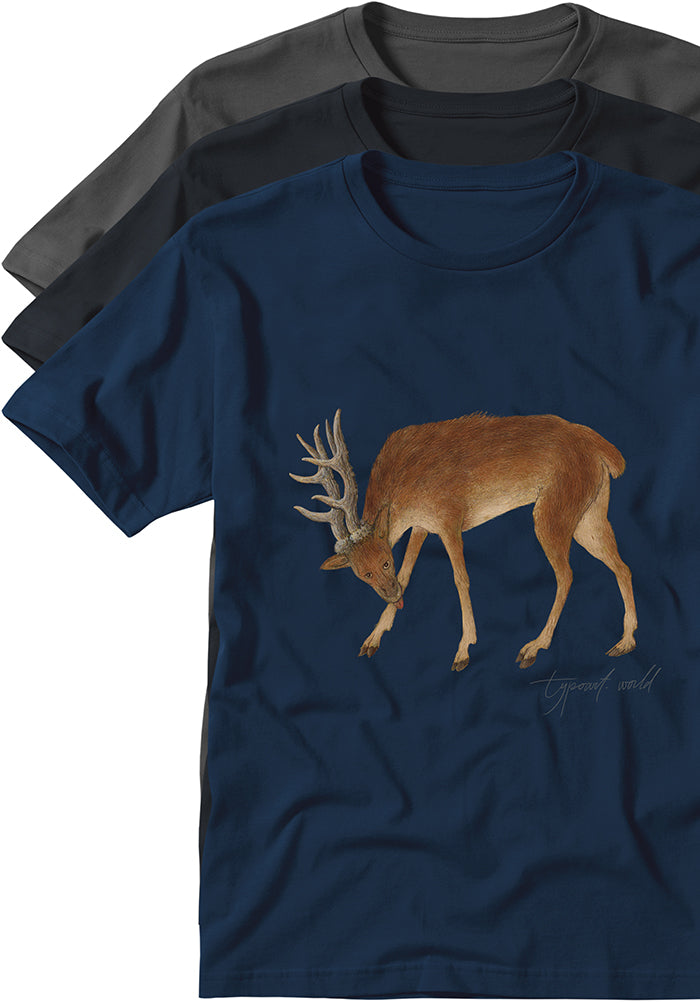 deer medieval T-shirts TYPOART
