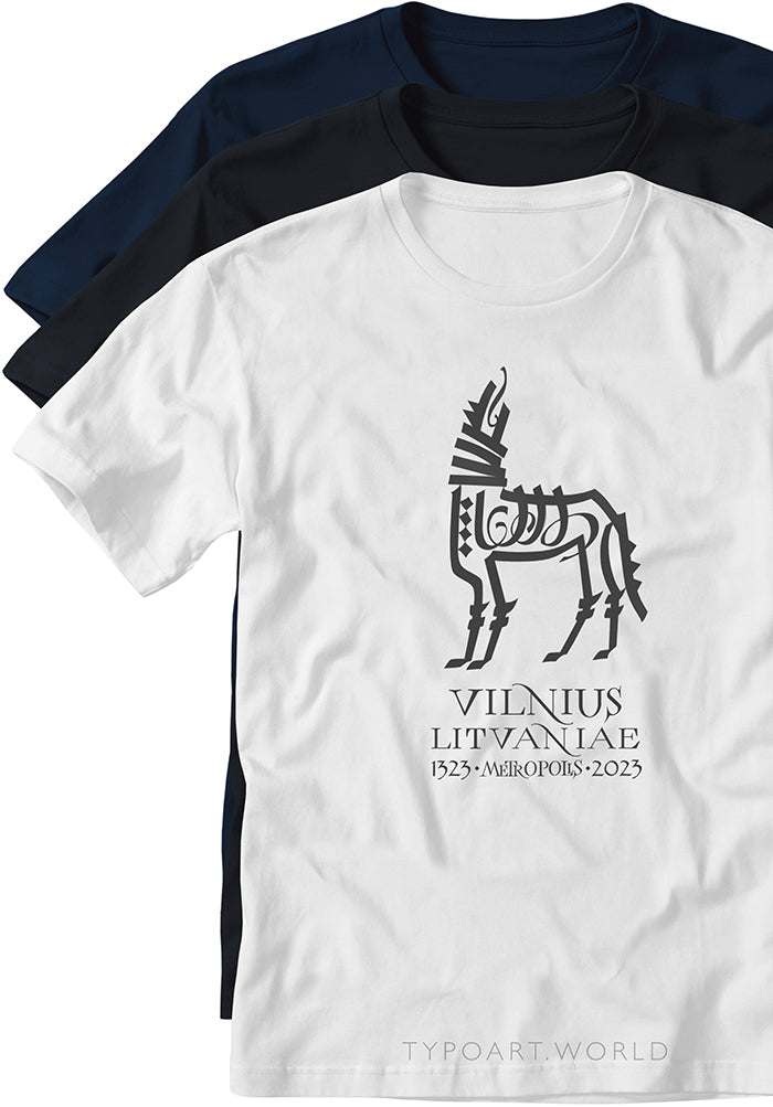 iron wolf calligraphy t-shirts TYPOART