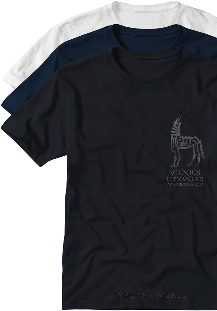 iron wolf calligraphy t-shirts TYPOART