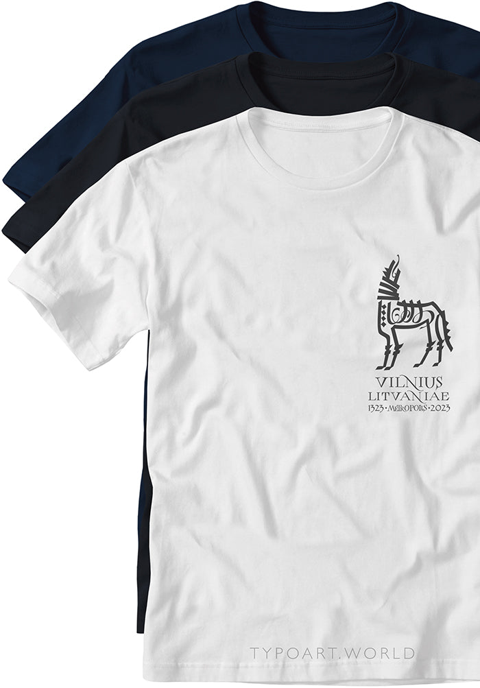 iron wolf calligraphy t-shirts TYPOART