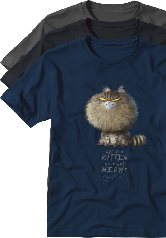 are you kitten me right meow shirt TYPOART