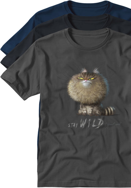 cat stay wild shirts TYPOART souvenirs