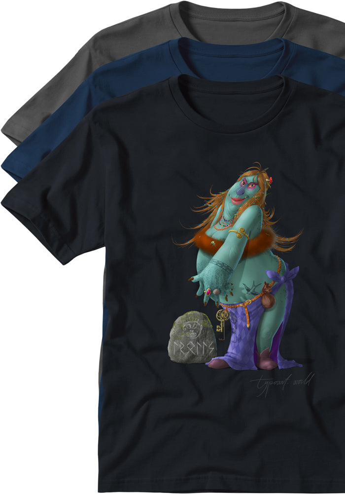 trolls woman t-shirts TYPOART historical souvenirs