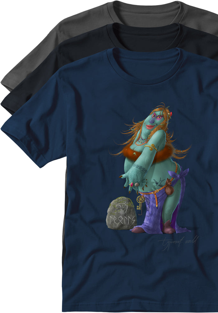 trolls woman t-shirts TYPOART historical souvenirs