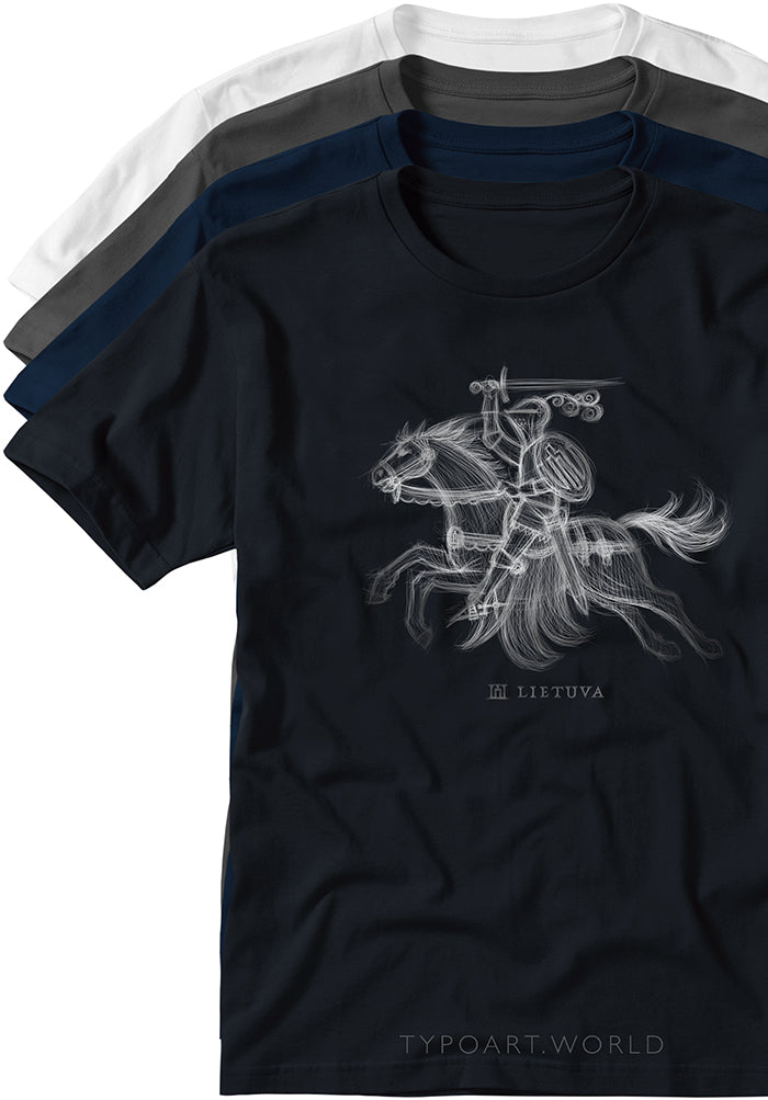 Vytis Knight Horseman T-shirts TYPOART