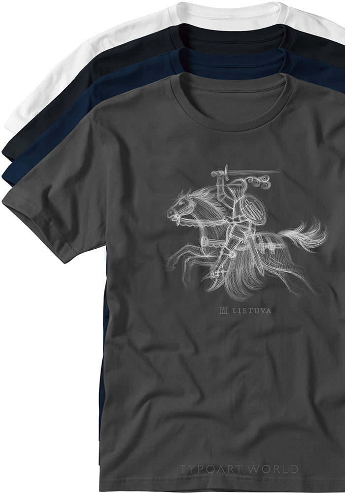 Vytis Knight Horseman T-shirts TYPOART