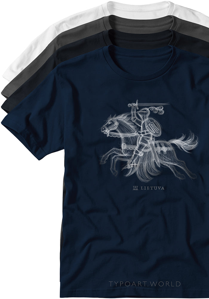 Vytis Knight Horseman T-shirts TYPOART