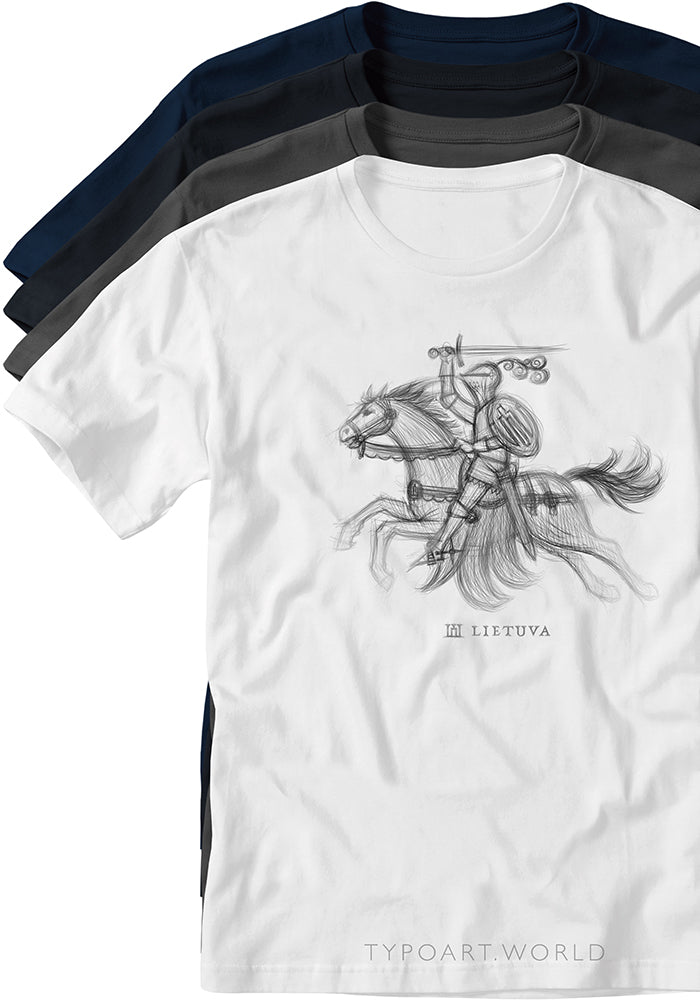 Vytis Knight Horseman T-shirts TYPOART