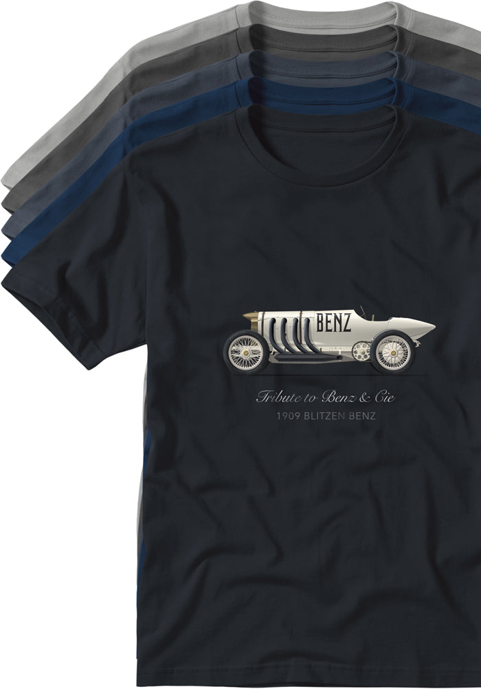 BLITZEN BENZ 1909 T-shirts TYPOART historical souvenirs