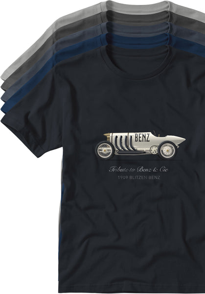BLITZEN BENZ 1909 T-shirts TYPOART historical souvenirs