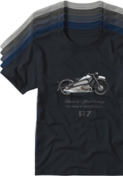 BMW R7 Motorcycle 1934 T-shirts TYPOART historical souvenirs