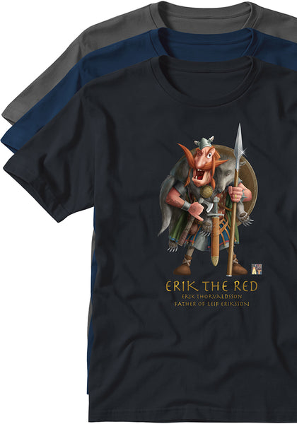 Erik the Red viking souvenirs T-shirts TYPOART
