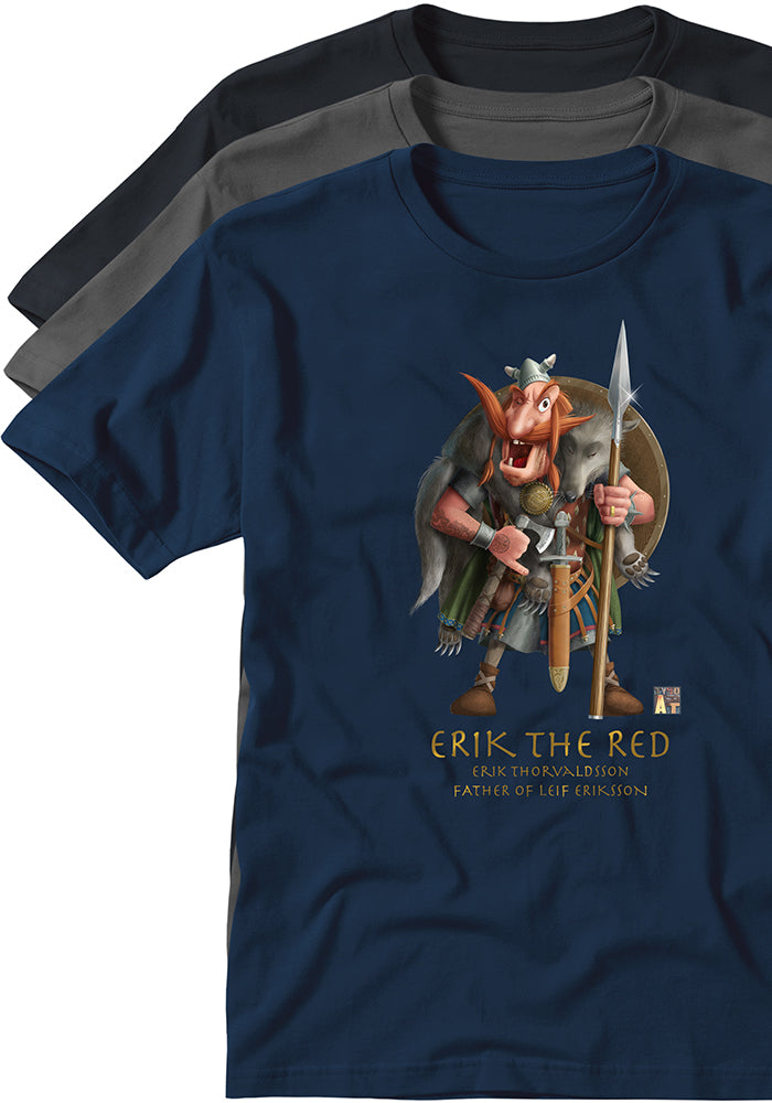 Erik the Red viking souvenirs T-shirts TYPOART