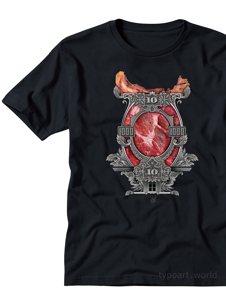 meat mėsa  fantasy art t-shirts souvenir Vilmas Narečionis TYPOART