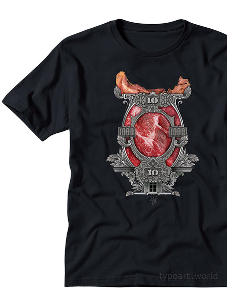 meat mėsa  fantasy art t-shirts souvenir Vilmas Narečionis TYPOART