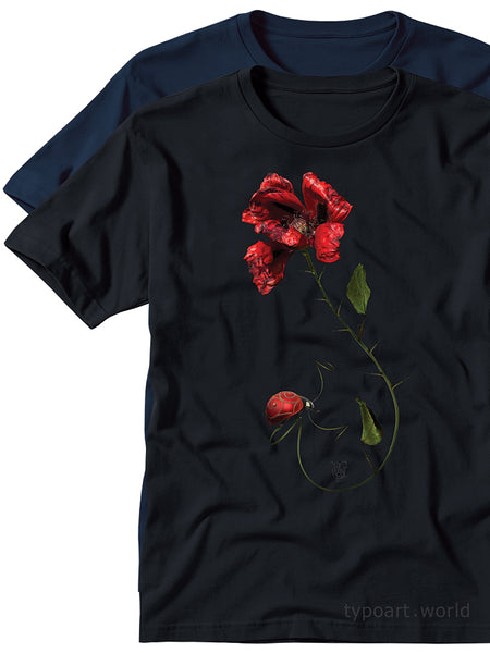 poppy fantasy art t-shirts souvenir Vilmas Narečionis TYPOART