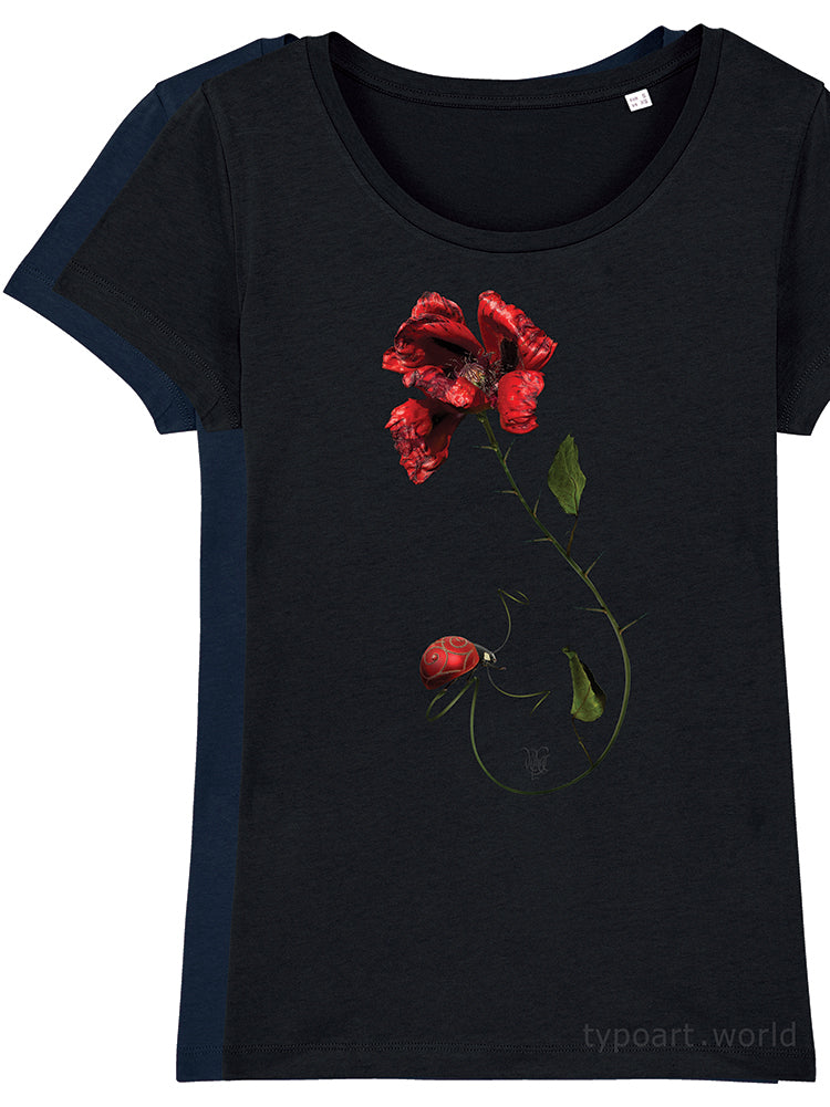 poppy fantasy art t-shirts souvenir Vilmas Narečionis TYPOART
