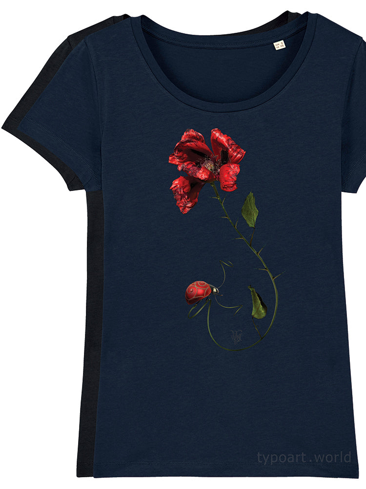 poppy fantasy art t-shirts souvenir Vilmas Narečionis TYPOART