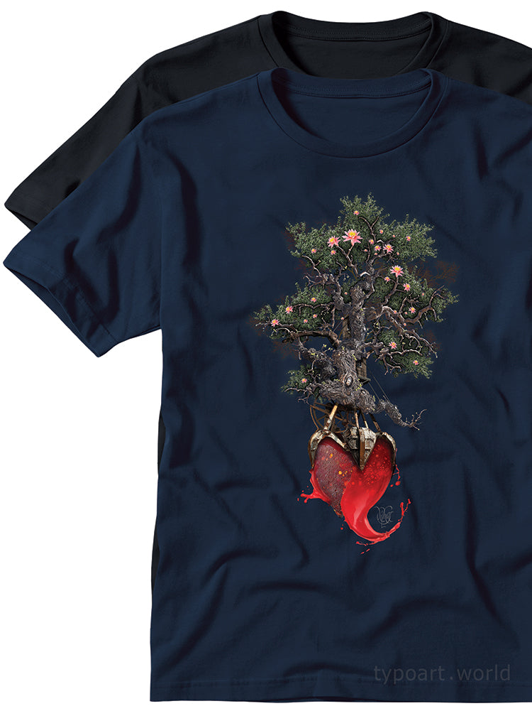 tree fantasy art t-shirts TYPOART