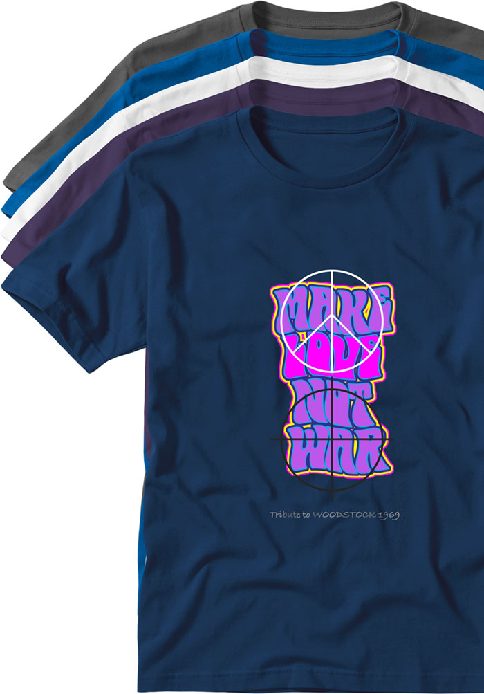 make love not war T-shirts TYPOART