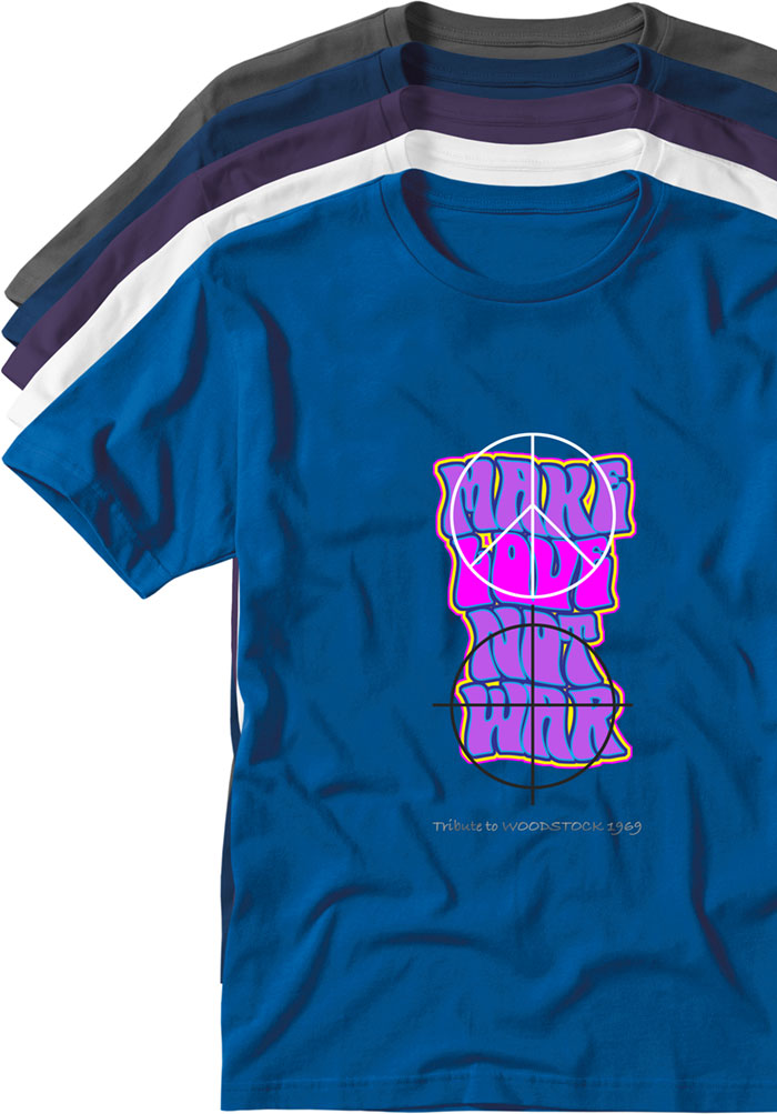 make love not war T-shirts TYPOART