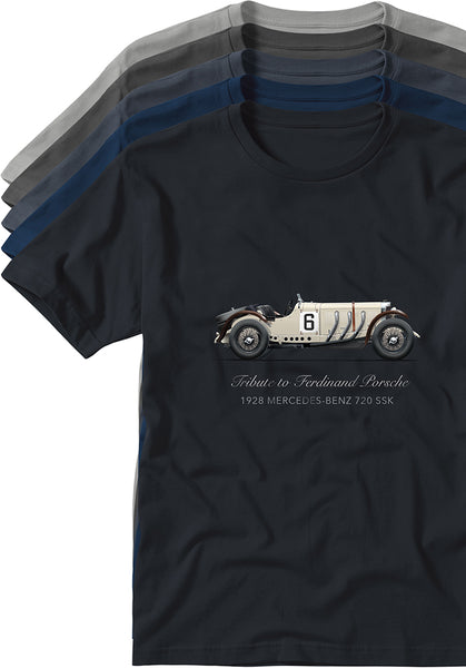 Mercedes-Benz 720 SSK 1928 T-shirts TYPOART historical souvenirs