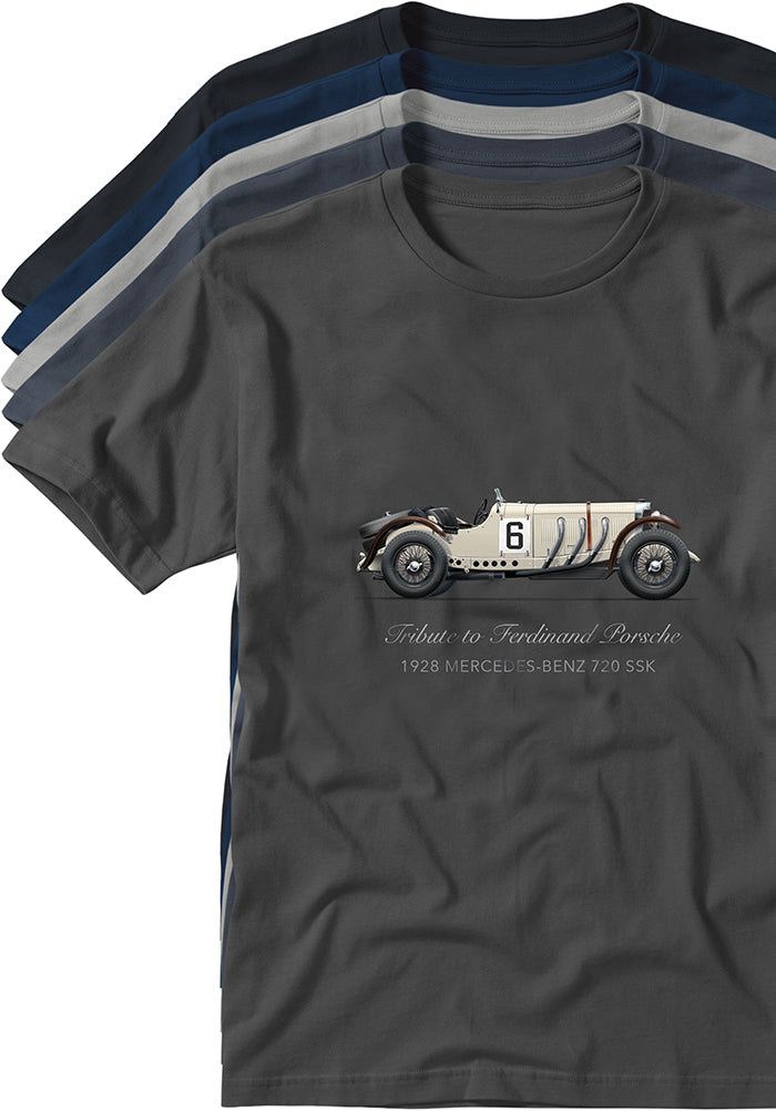 Mercedes-Benz 720 SSK 1928 T-shirts TYPOART historical souvenirs