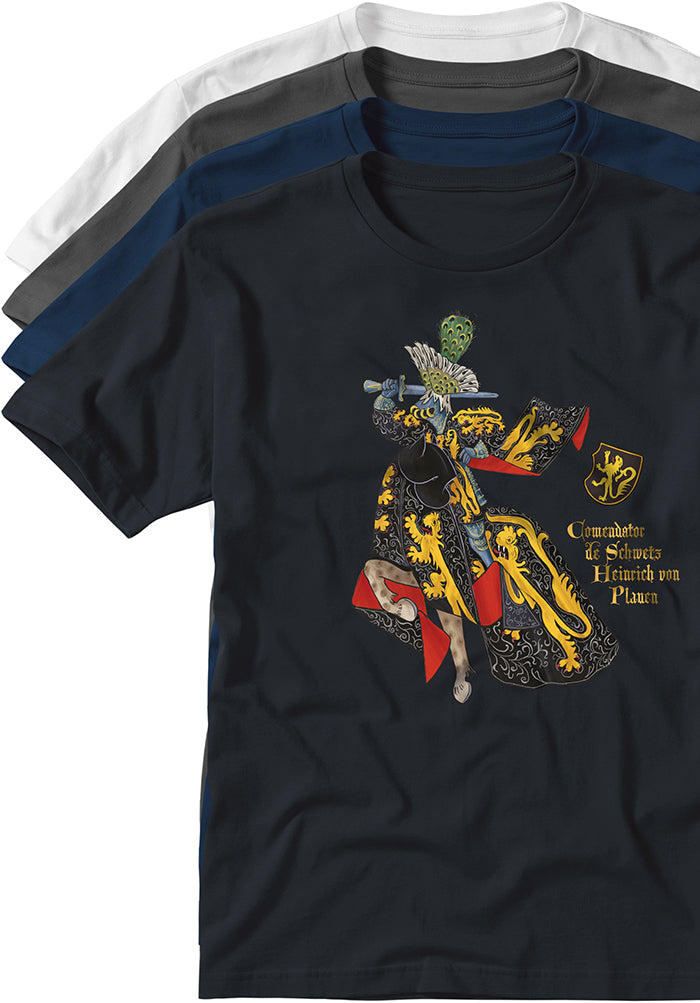 Heinrich von Plauen Teutonic Knight T-shirts TYPOART 