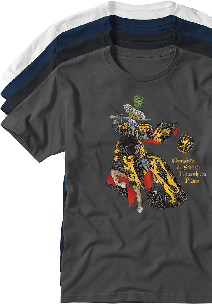 Heinrich von Plauen Teutonic Knight T-shirts TYPOART 