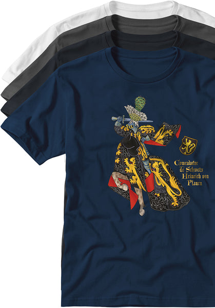 Heinrich von Plauen Teutonic Knight T-shirts TYPOART 