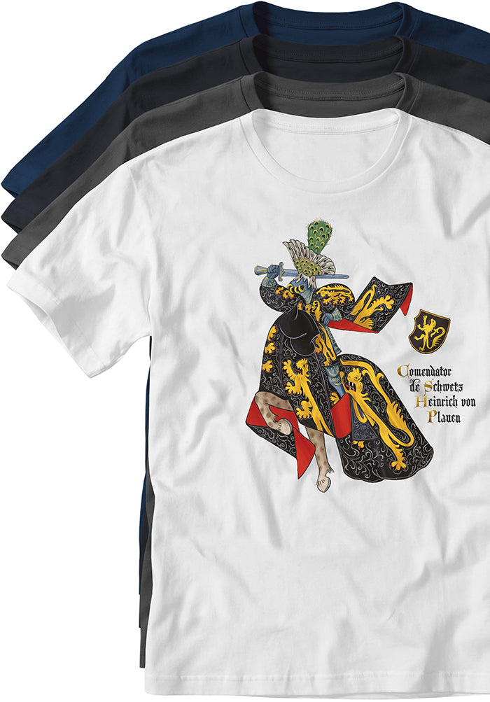 Heinrich von Plauen Teutonic Knight T-shirts TYPOART 