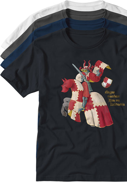 Kuno von Lichtenstein Teutonic knight T-shirts TYPOART