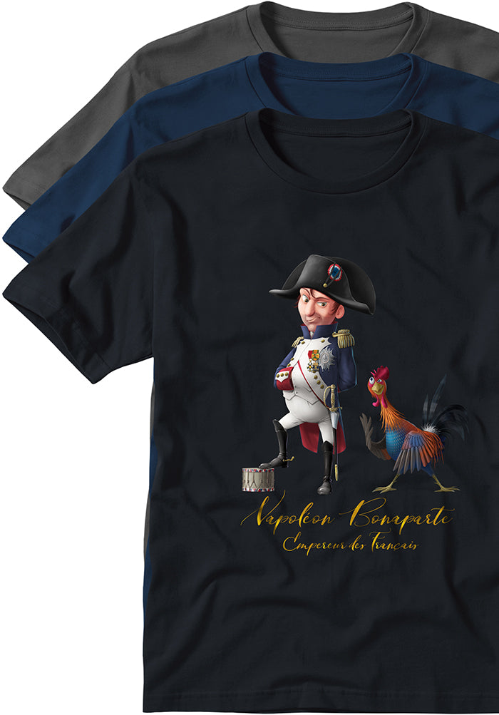 Napoleon Bonaparte Emperor French T-shirts history souvenir Typoart