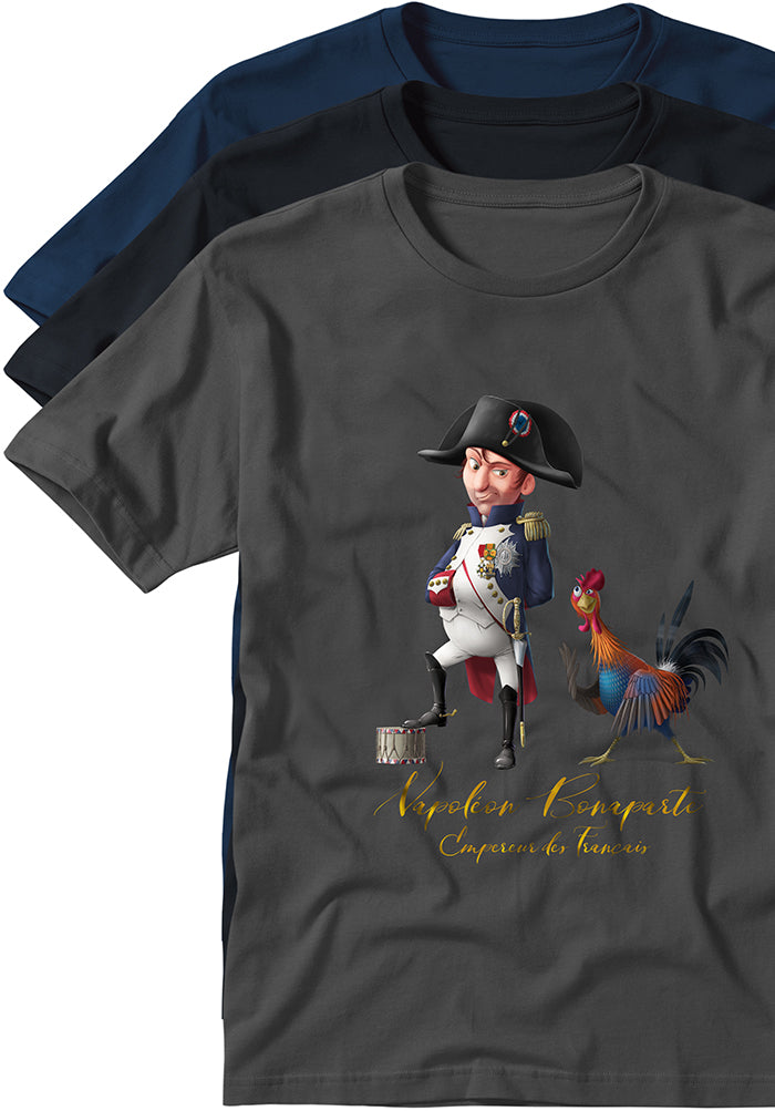 Napoleon Bonaparte Emperor French T-shirts history souvenir Typoart